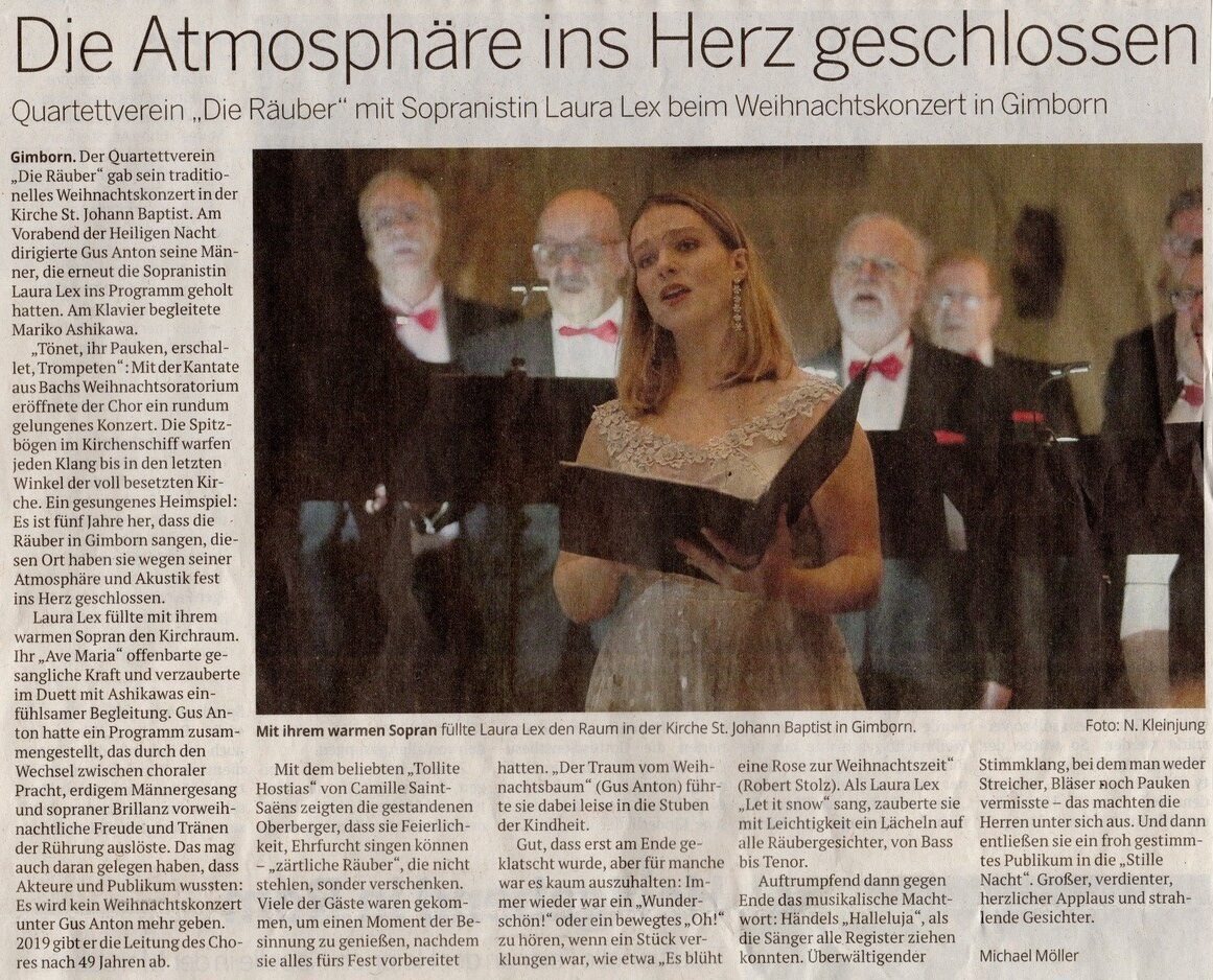 Laura Violetta Lex: Konzert-Auftritt Schloss Gimborn